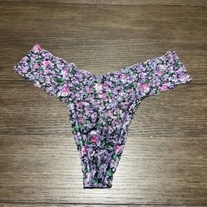 VICTORIA'S SECRET Lacie Posey Core Thong High Leg Low Rise Lace Small NWT